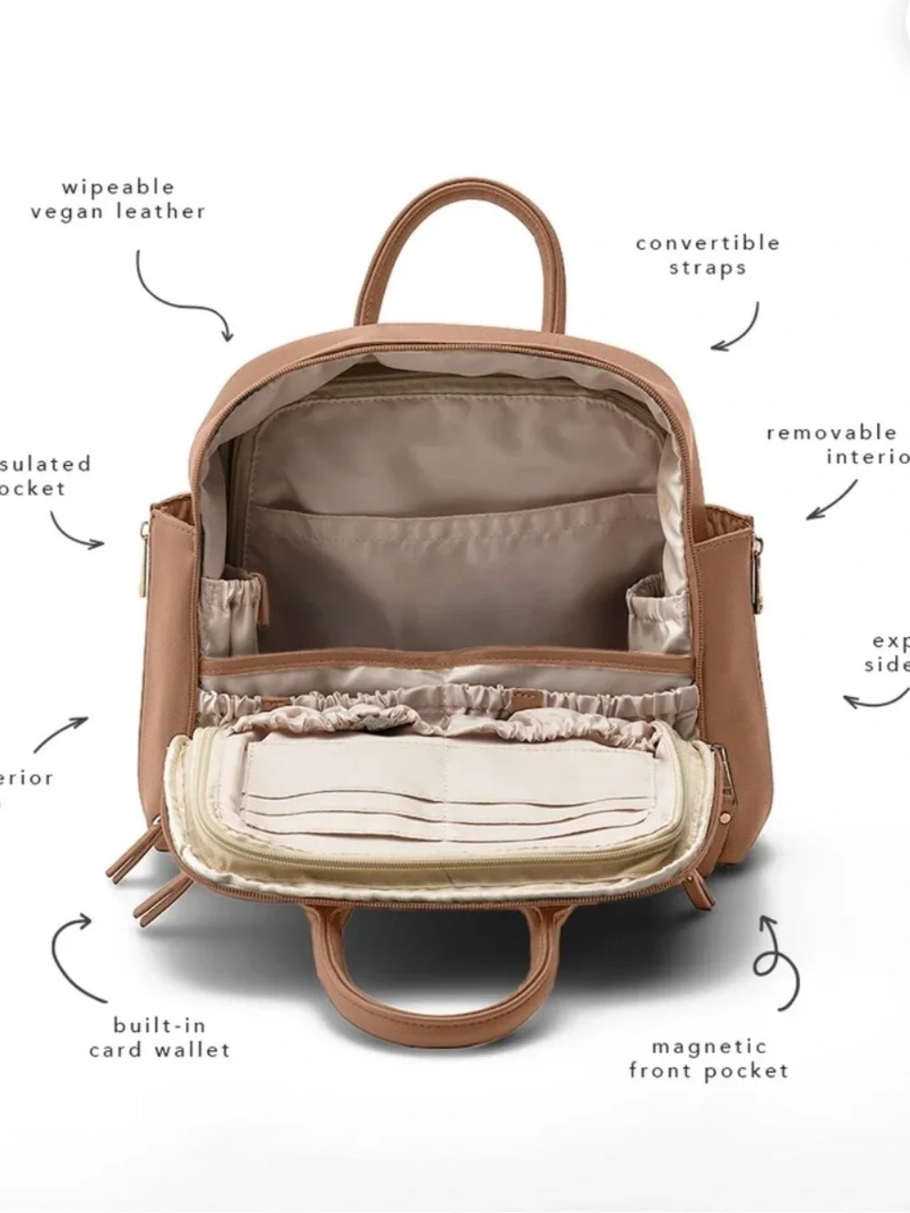 Ayla & Co mini Bag color Caffe
